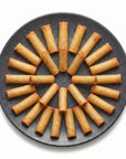 Rulouri cu Banană — 24 buc sunburst pe farfurie