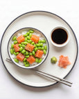 Cum savurezi Edamame decojite — poke bowl cu somon și boabe