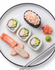 Surimi Kanimi Premium savurat – maki kani, gunkan kani, bețișoare surimi întreg și feliat, gari, wasabi – SeriosFood