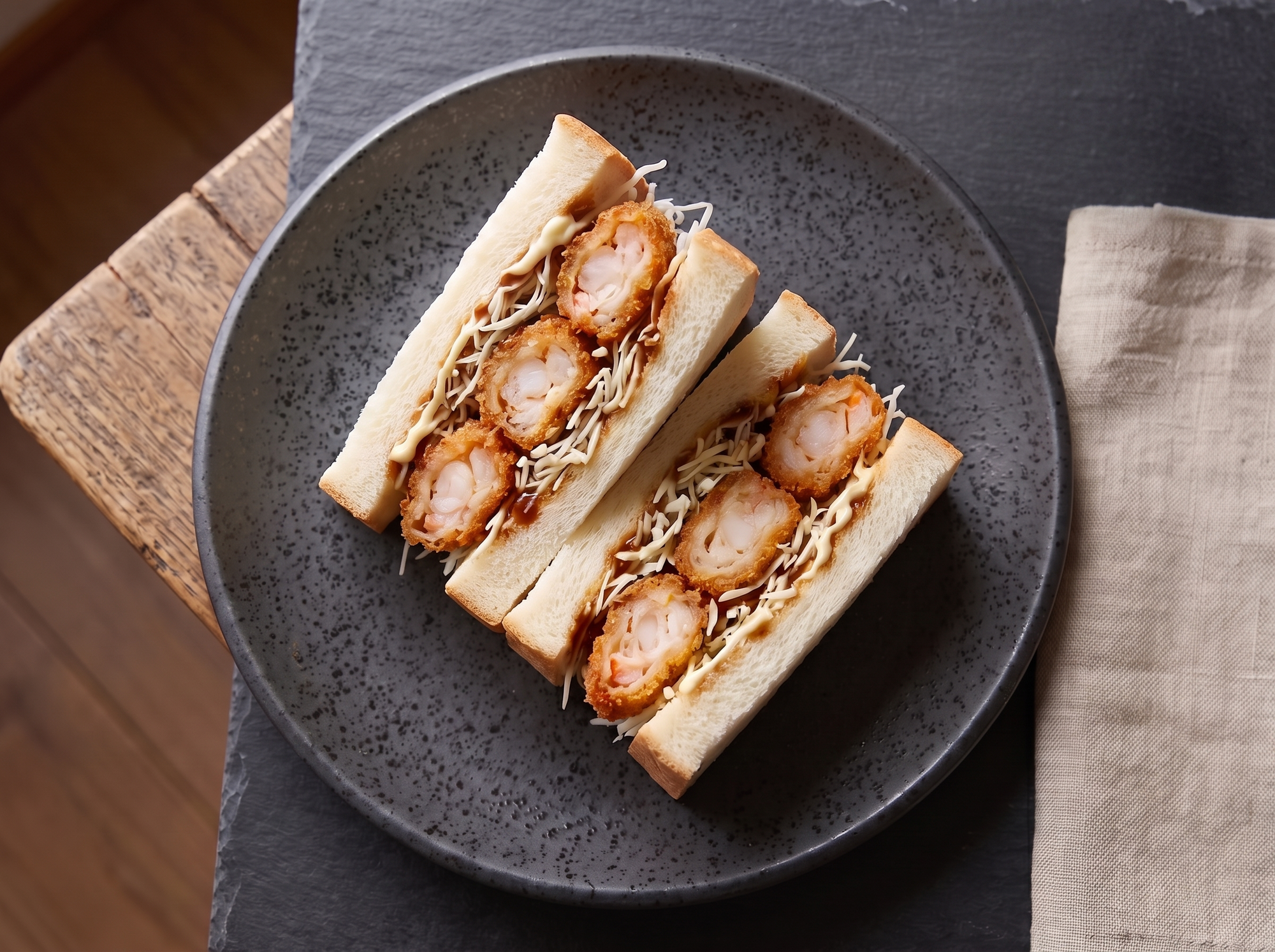 Ebi fry sando