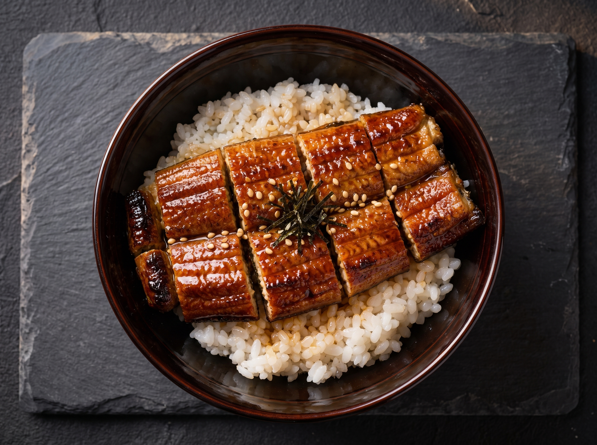 Unadon cu unagi kabayaki