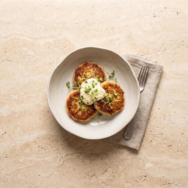 Crab cakes with Kewpie