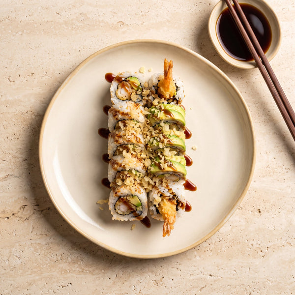 Crunchy roll cu tempura ebi