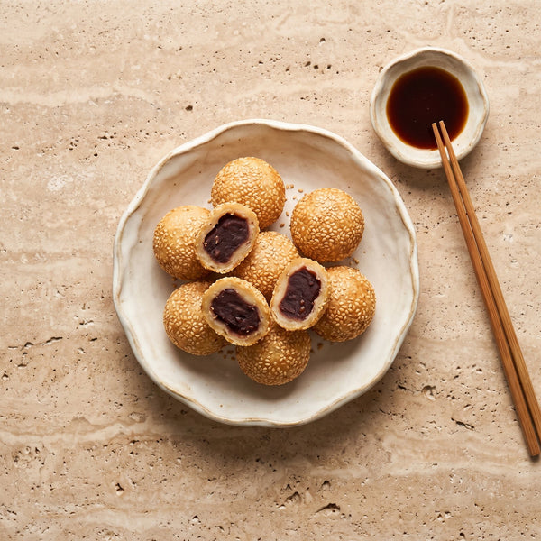 Jian dui with adzuki