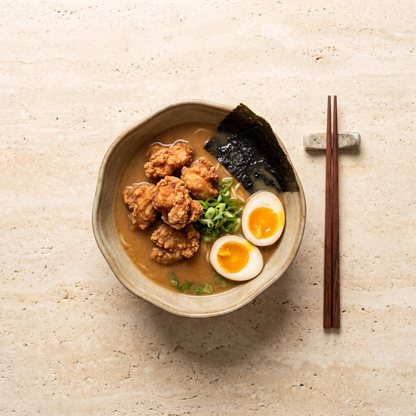 Miso ramen with chicken karaage