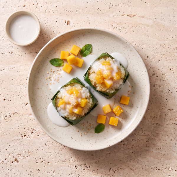 Mango Rice with Coconut Sauce