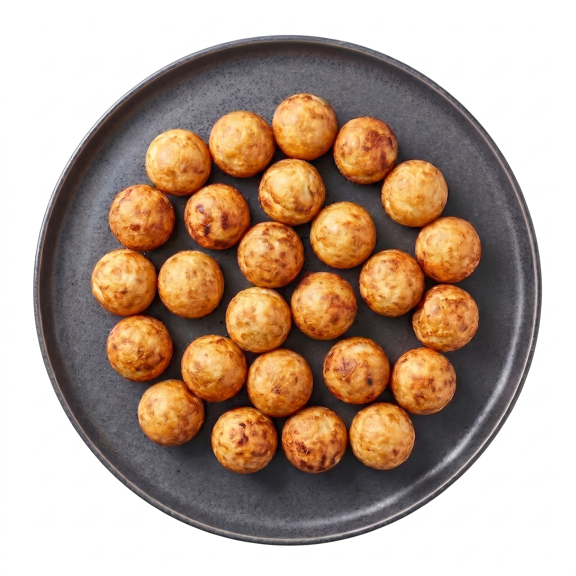 Takoyaki — pachet 500g (25 biluțe) pe farfurie