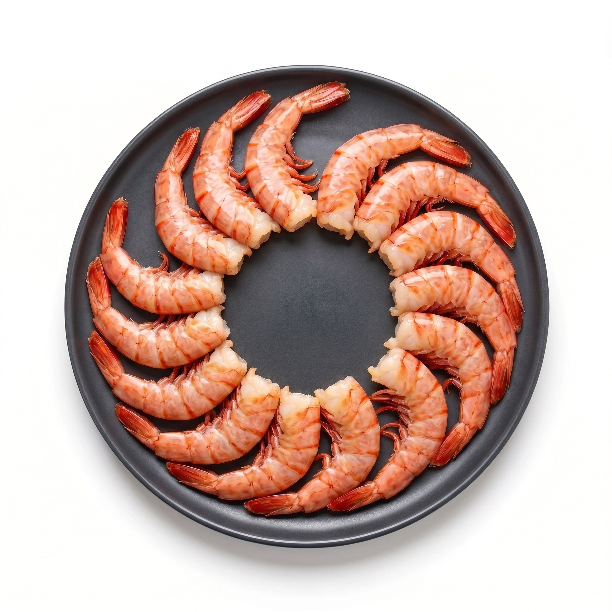 Creveti argentinieni 8/12 Easy Peel, fara cap, pe farfurie