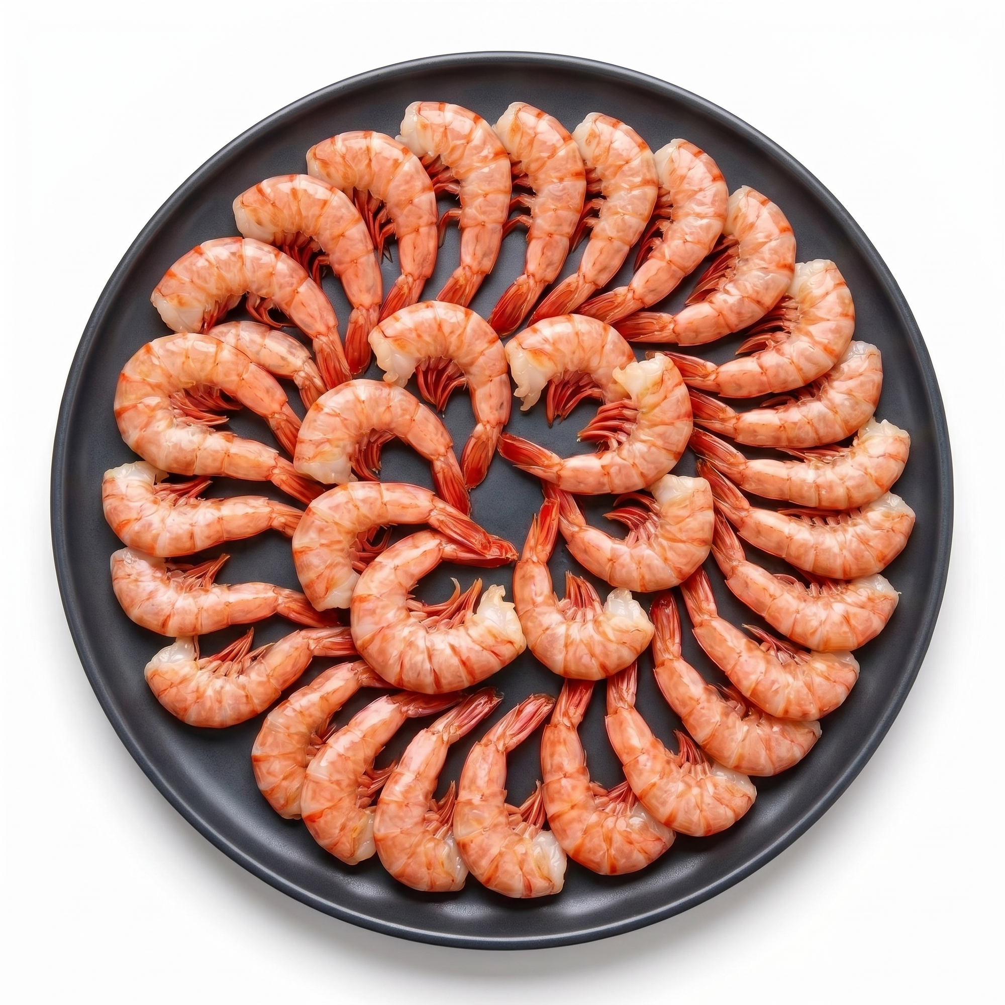 Creveti argentinieni 13/15 Easy Peel, fara cap, pe farfurie