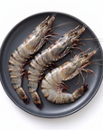 Creveti Black Tiger 2/4 colosali, intregi head-on, portie 800g pe farfurie