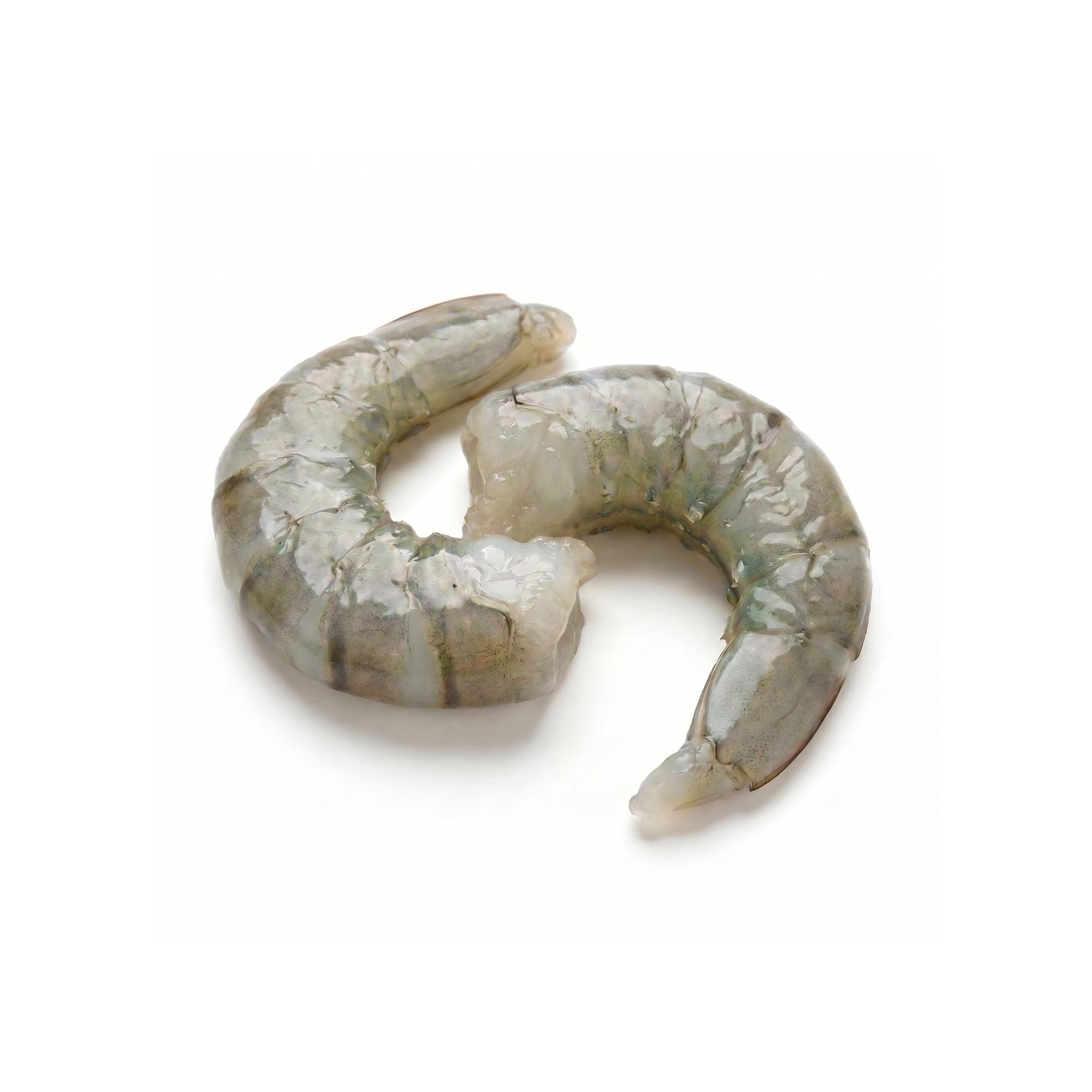 Creveți Black Tiger 16/20 decojiți fără coadă, gri-verzui crud realist