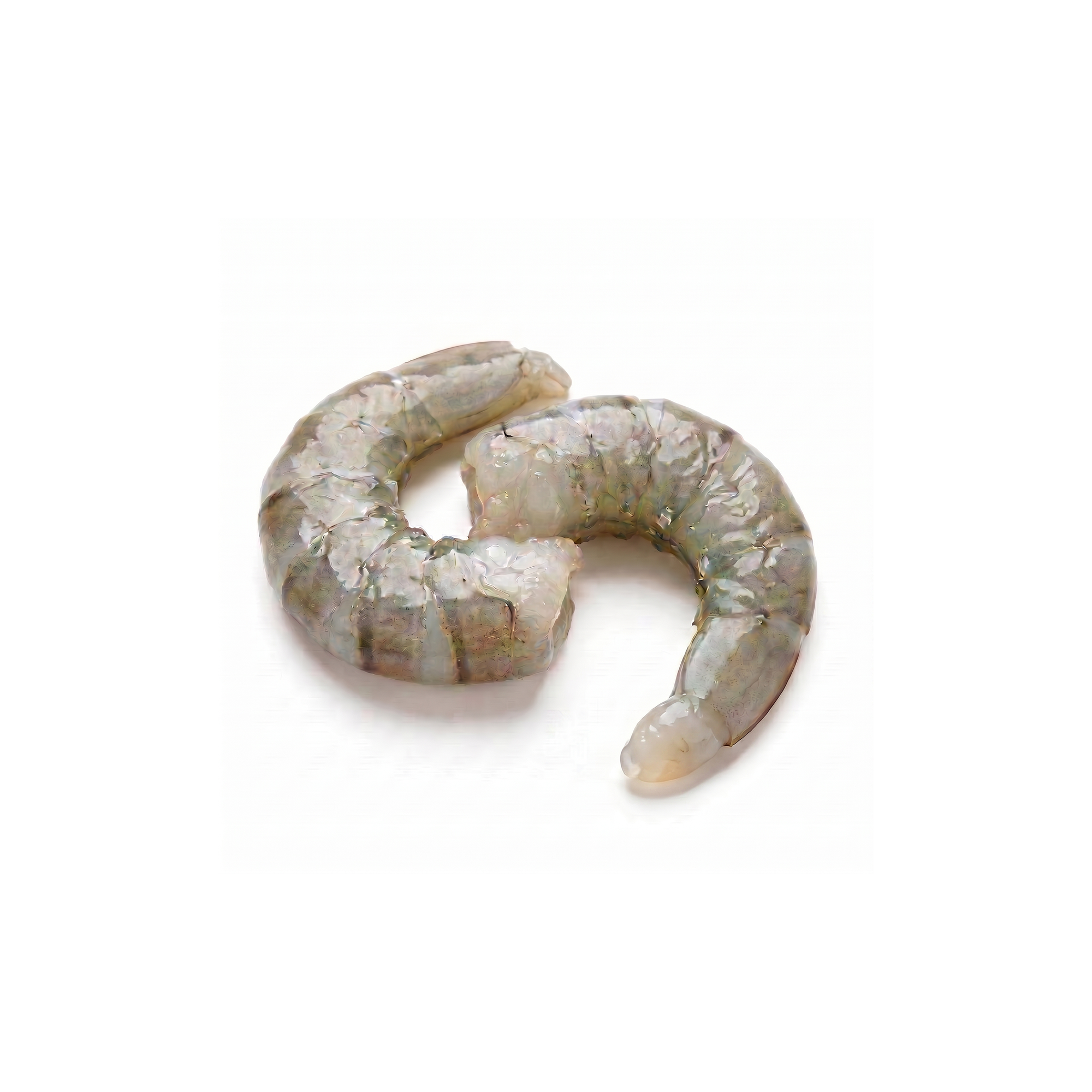 Creveți Black Tiger 26/30 decojiți fără coadă, gri-verzui crud realist