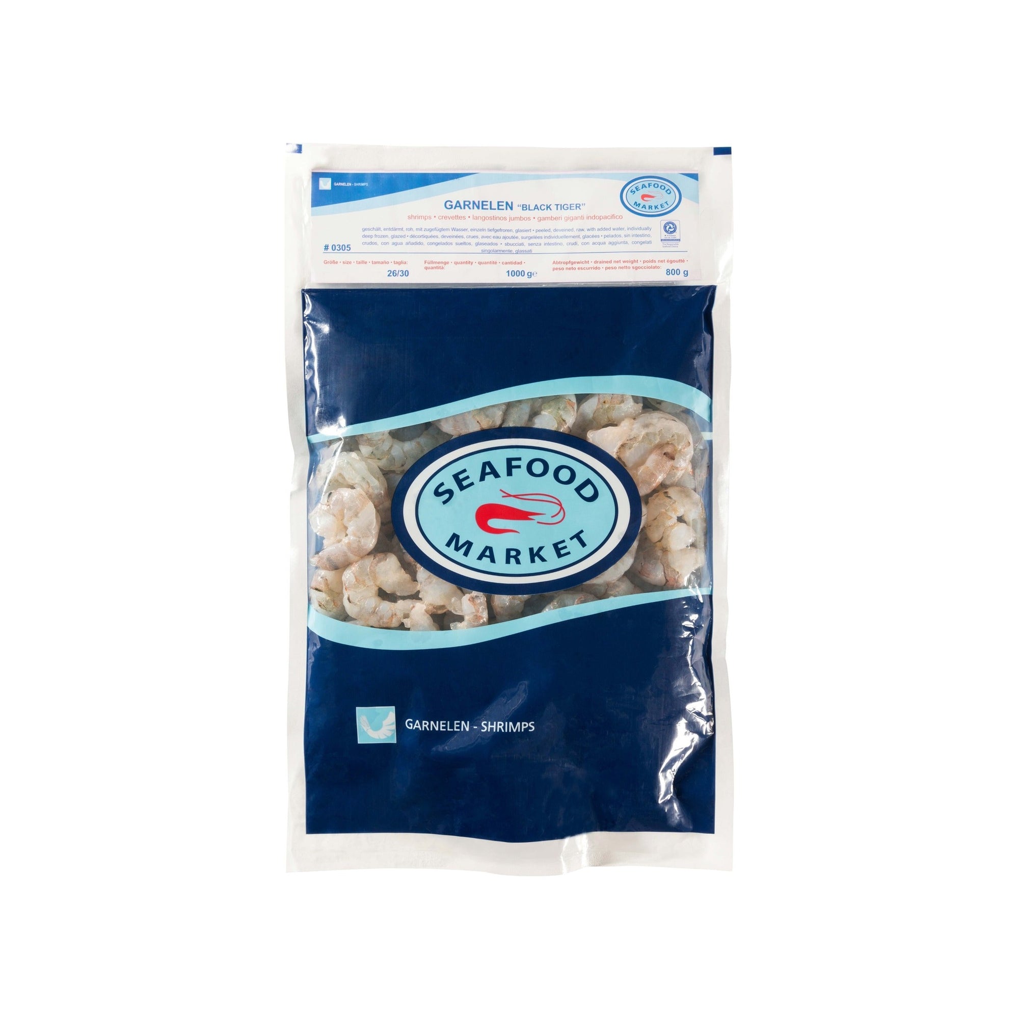 Creveți Mari Decojiți — ambalaj original