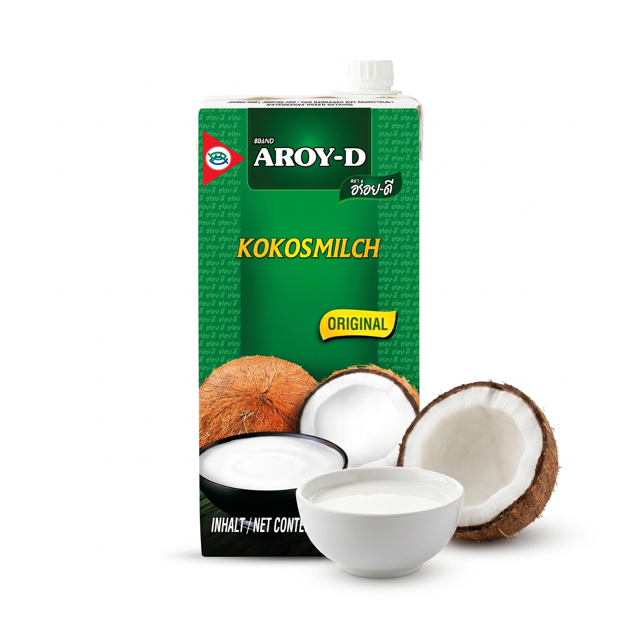 Lapte de cocos AROY-D - carton și bol