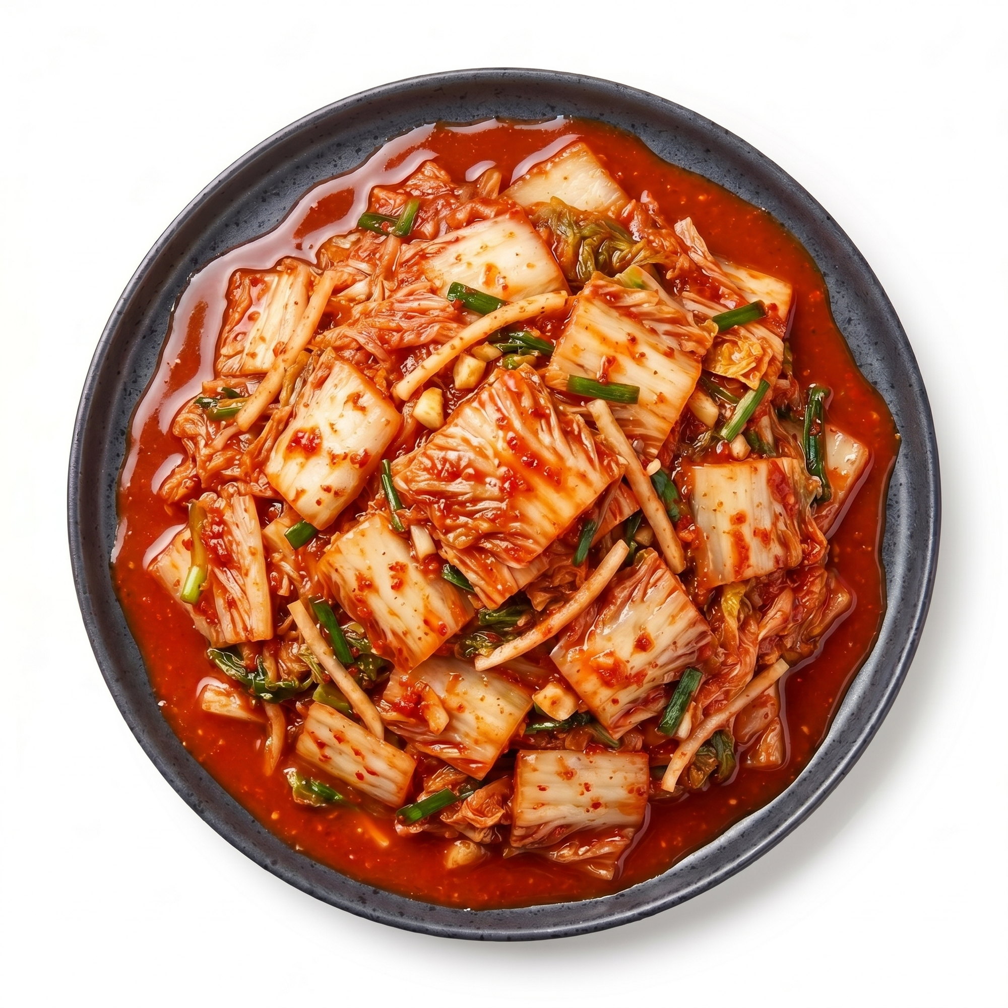 Kimchi pe farfurie — varză chinezească fermentată cu sos chili, porție 1kg