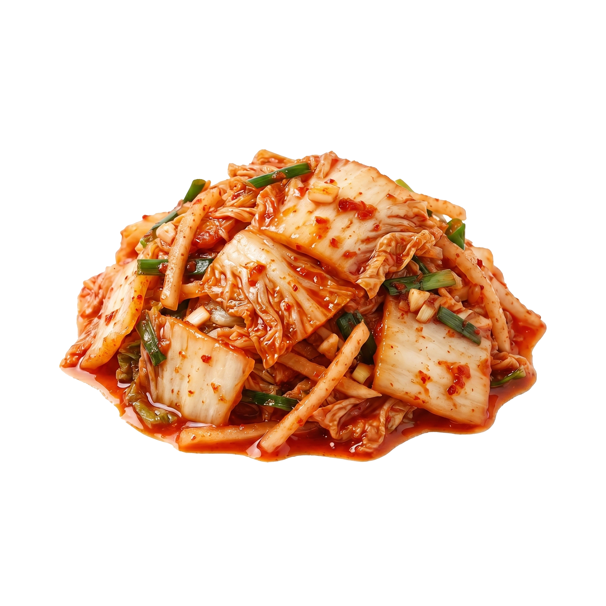 Kimchi coreean tradițional — varză chinezească fermentată cu sos de chili