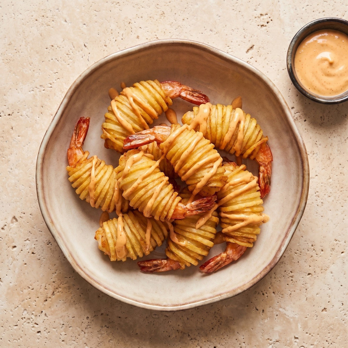 Rețetă Cuiburi de creveți cu spicy mayo – SeriosFood