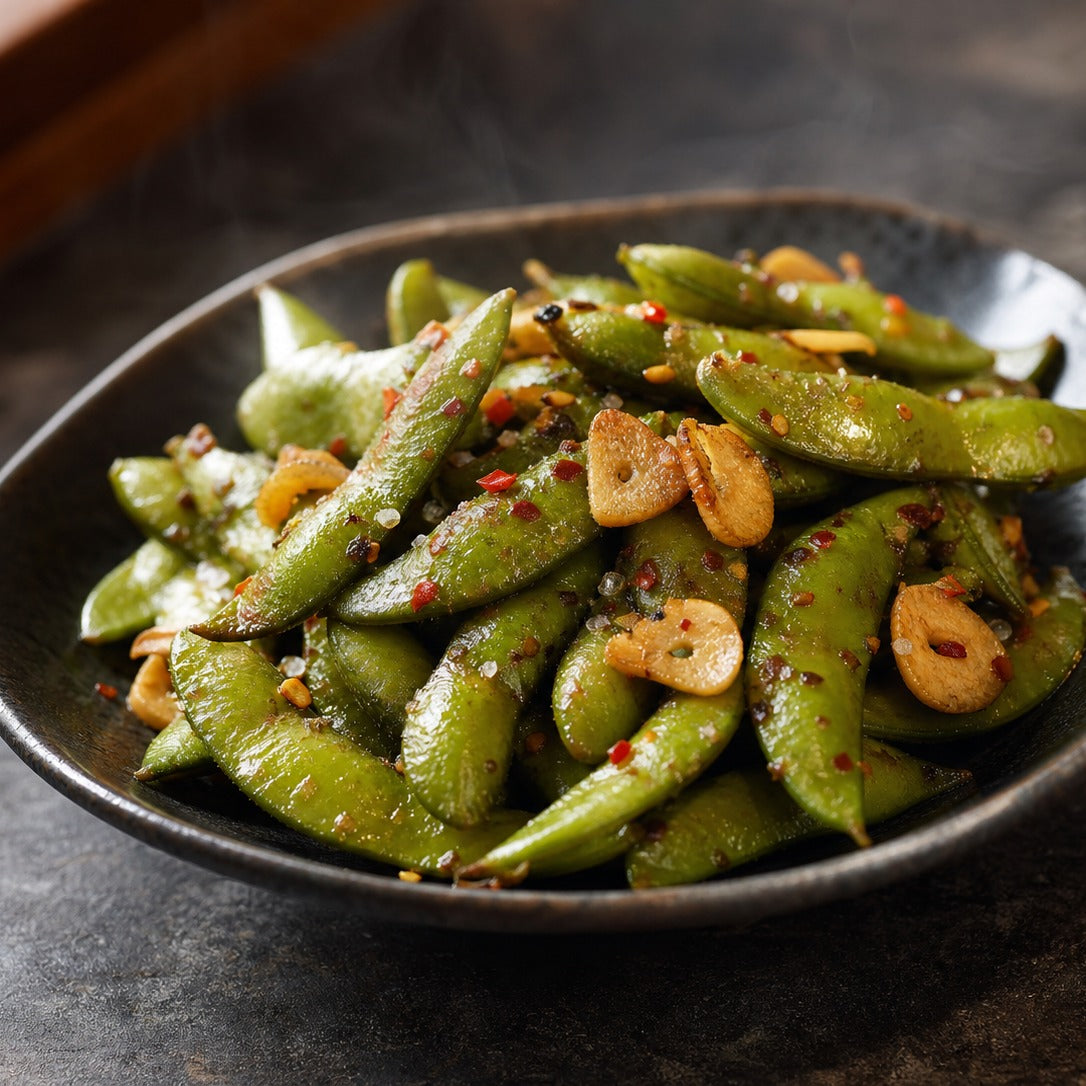 Rețetă Edamame cu usturoi și chili – SeriosFood