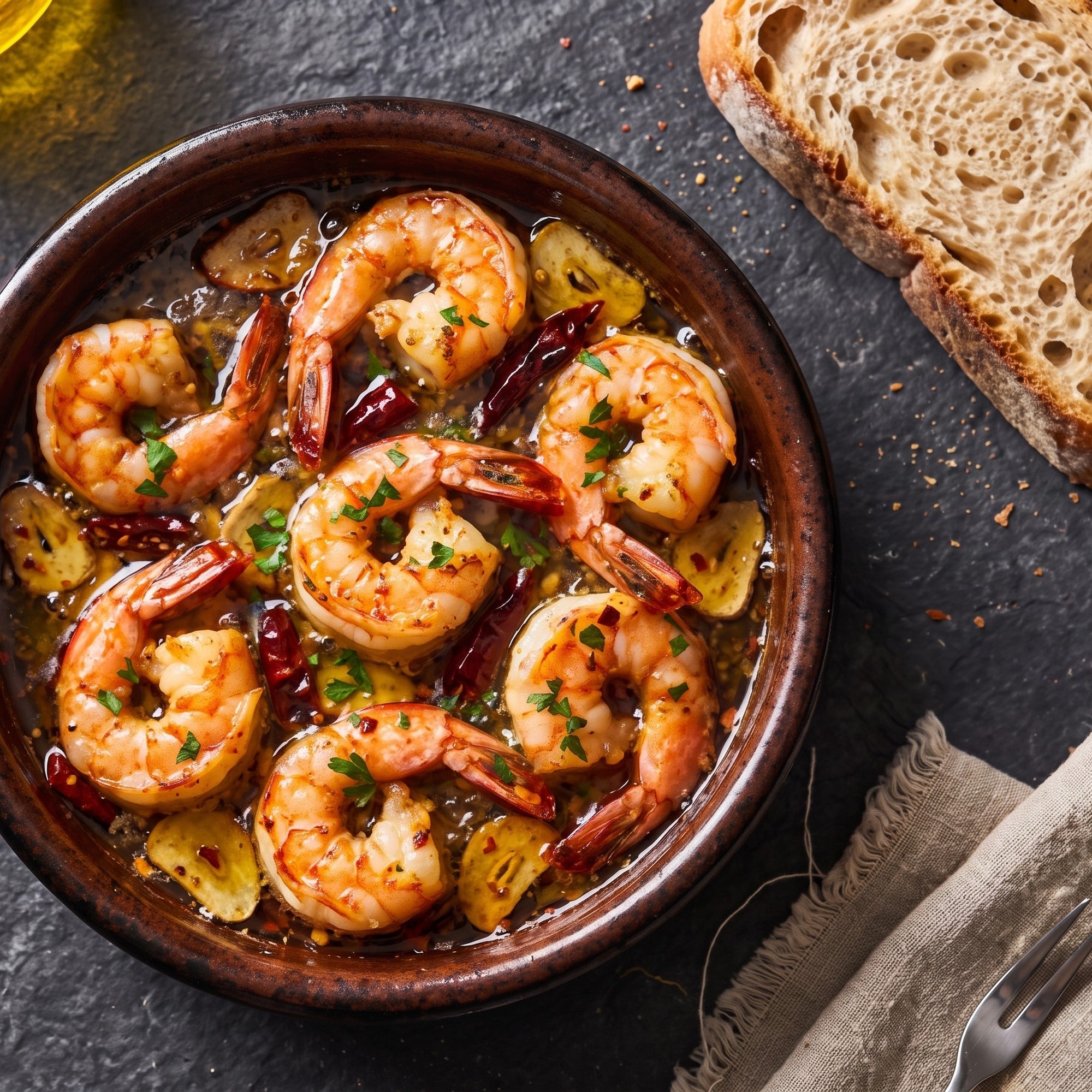 Rețetă gambas al ajillo cu creveți argentinieni easy peel SeriosFood