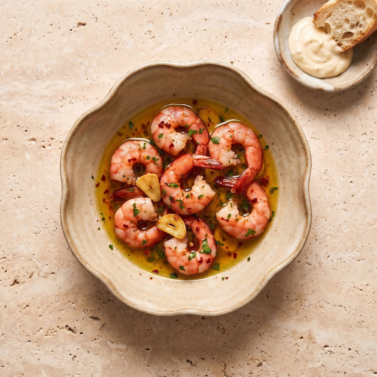 Rețetă gambas al ajillo cu creveți argentinieni easy peel SeriosFood
