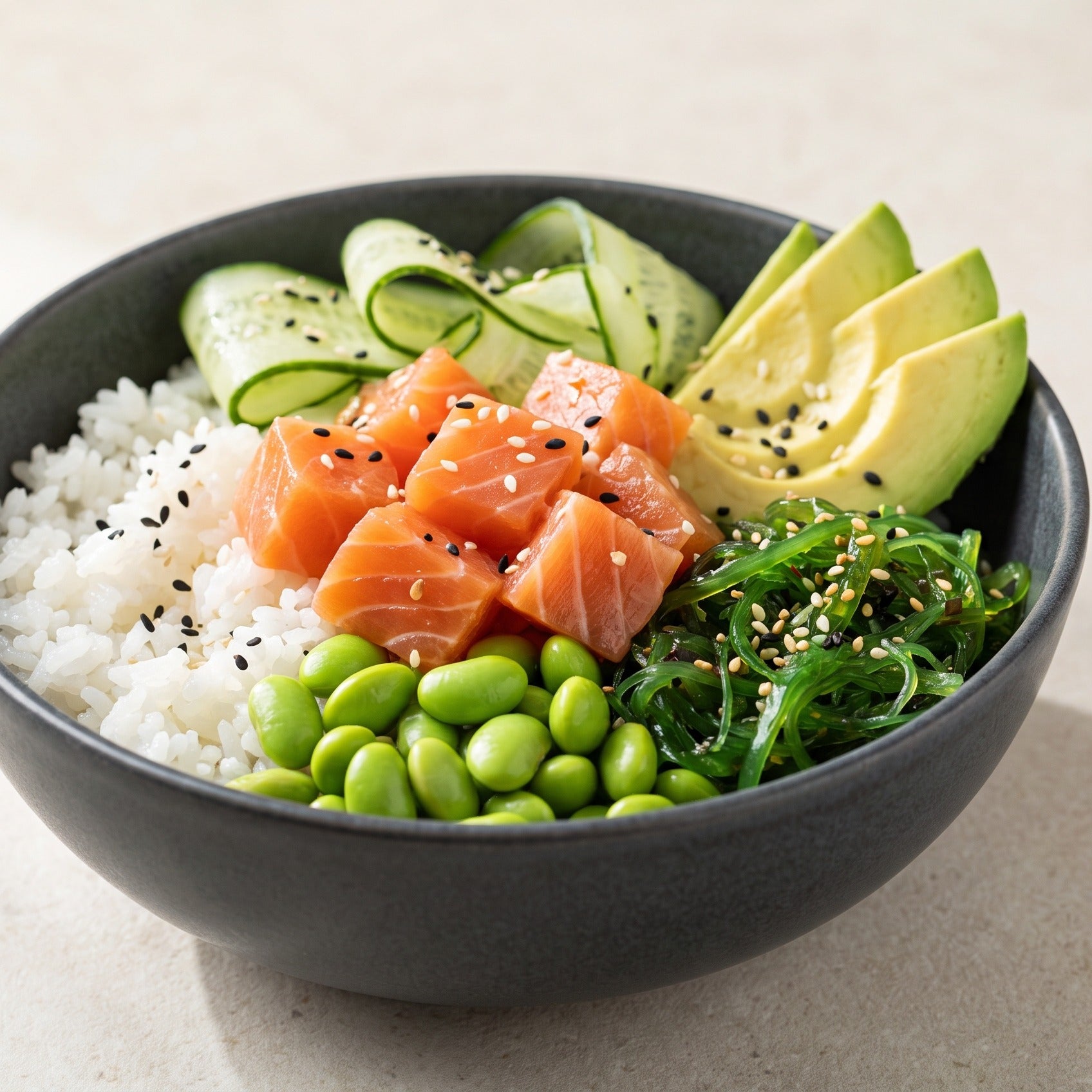 Rețetă Poke bowl cu somon vegan – SeriosFood