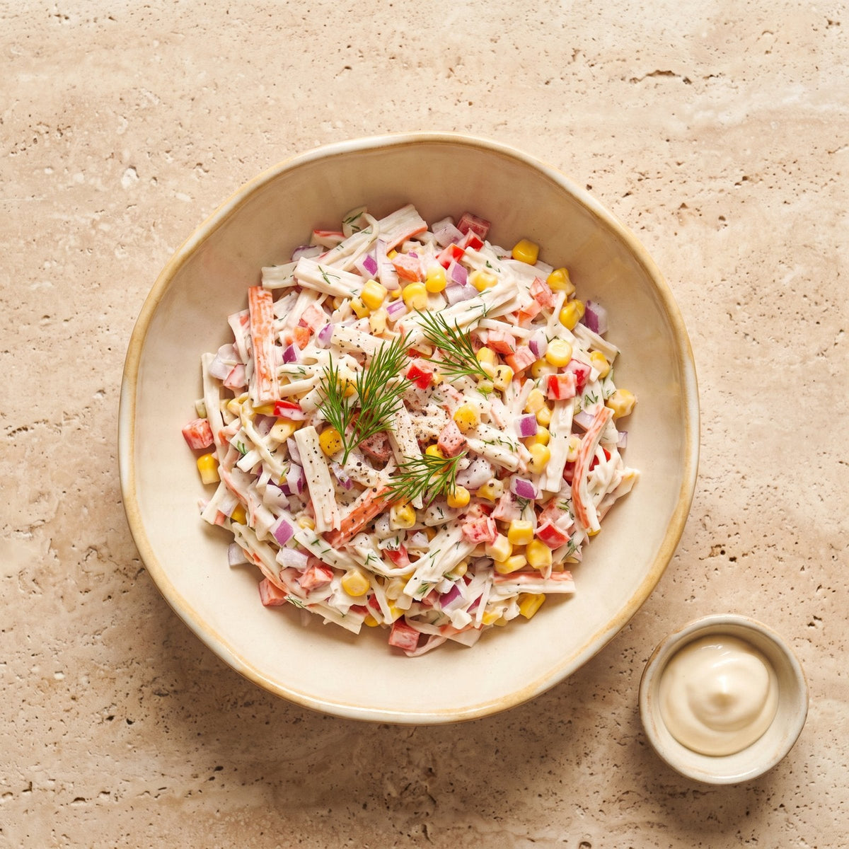 Rețetă Salată de surimi ca la noi – SeriosFood