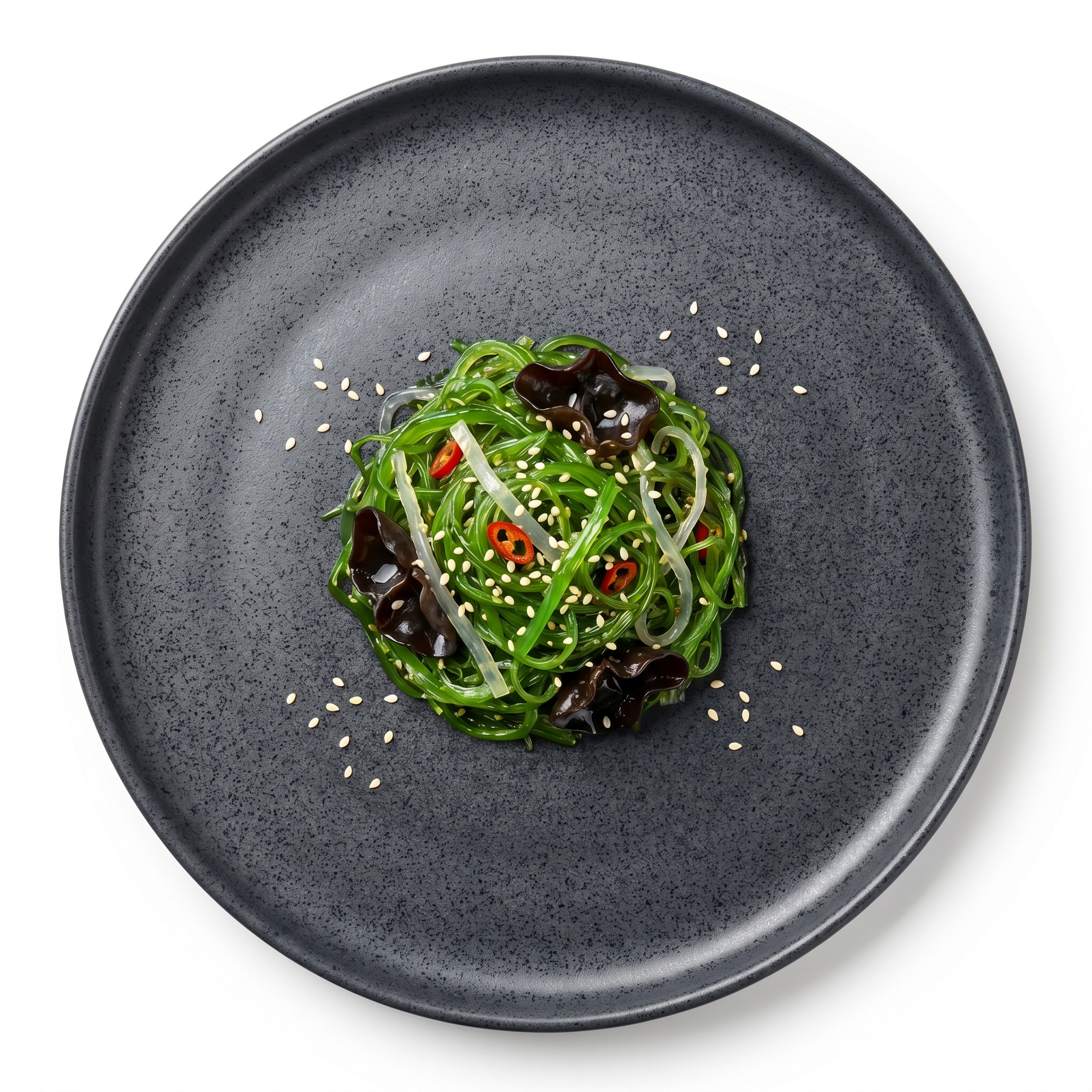 Salată Goma Wakame 250g pe farfurie (porție medie)