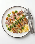 Calamares a la plancha — calamari Patagonia la grătar cu salsa verde și lămâie