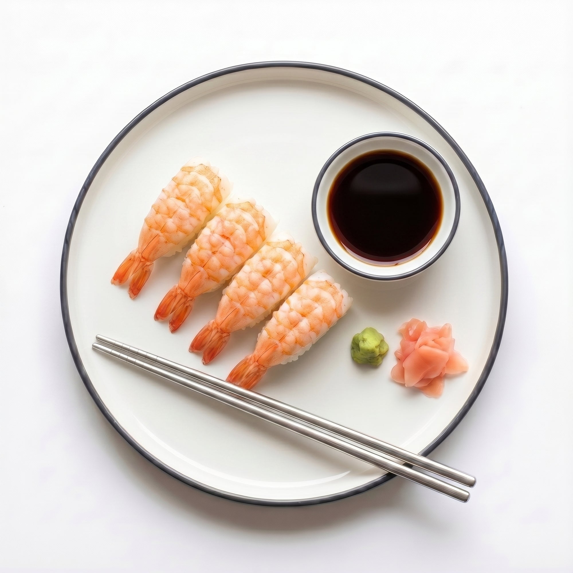 Cum savurezi Sushi Ebi — 4 ebi nigiri
