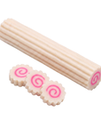 Surimi Naruto - rulou cu spirala roz si trei felii