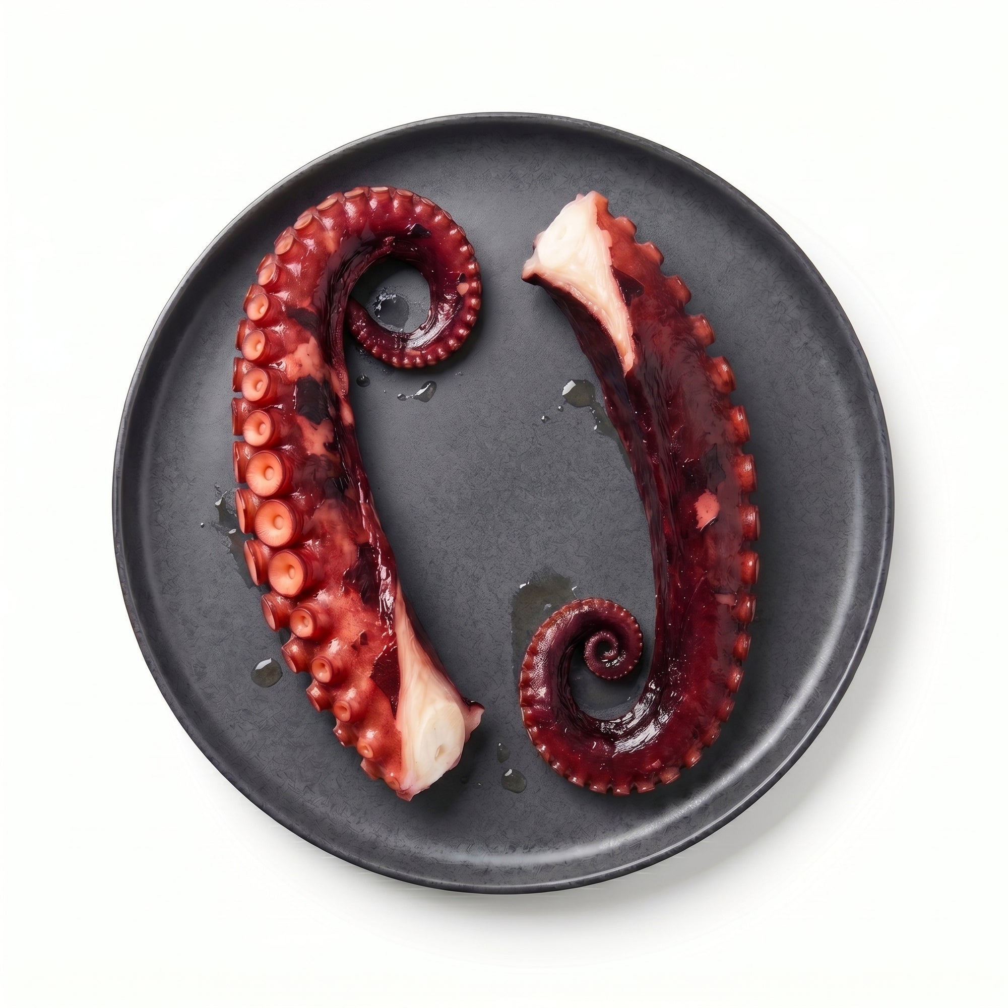 Tentacule de caracatiță gătite pe farfurie charcoal — 2 buc 300g
