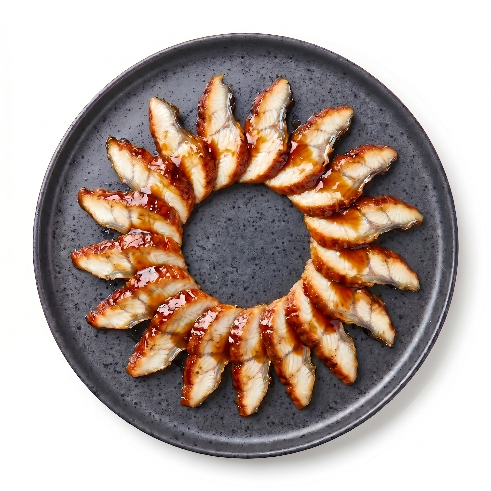 Unagi pe farfurie — 15 felii anghilă kabayaki